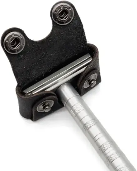 Чехол для лезвия Т-образной бритвы Henson Shaving защитный, черная кожа