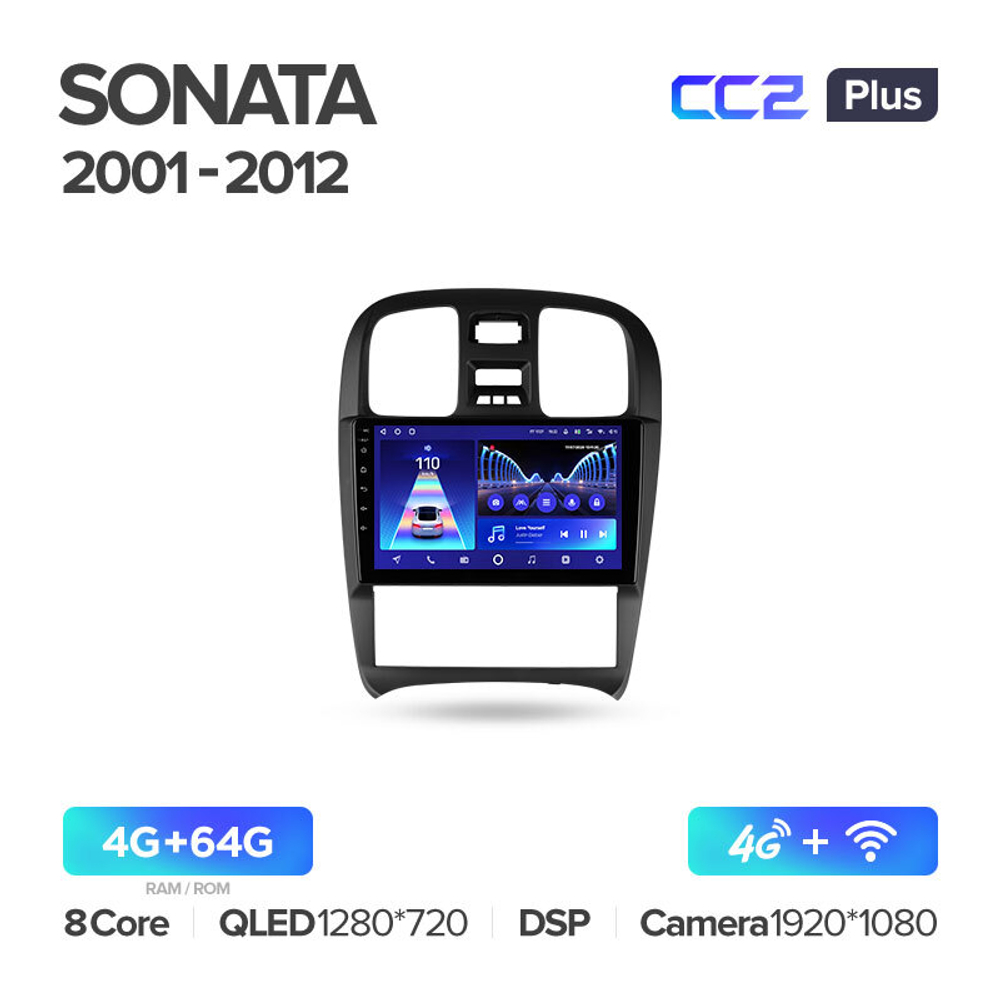 Teyes CC2 Plus 9" для Hyundai Sonata 2001-2012