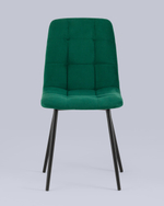 Стул Oliver велюр тёмно-зелёный