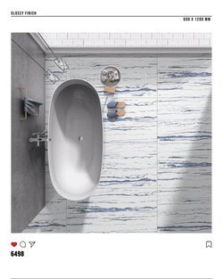 Керамогранит glossy №6, 60х120, 6498
