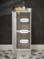 Модуль напольный 30х60х85, Венесуэла, массив сосна, белый, Dipriz