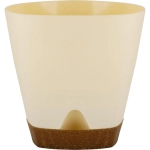Горшок для цветов InGreen WOOD D170мм 2,5л с прикорневым поливом сливочный/бук