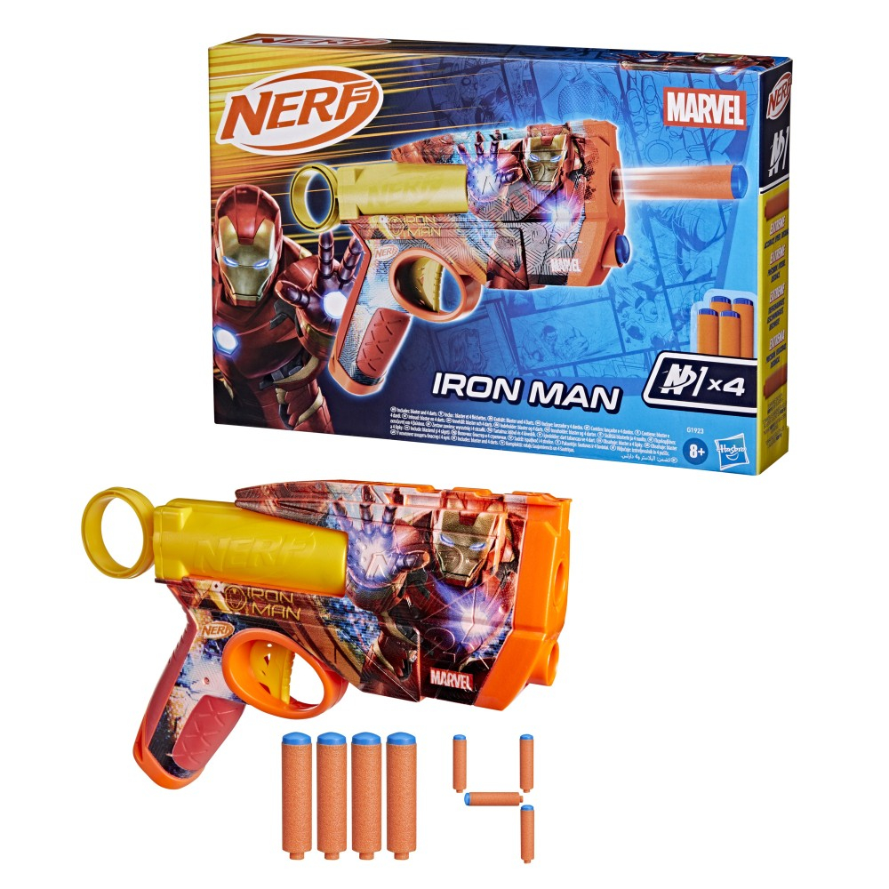 Hasbro G1923 — Бластер Nerf Marvel «Железный человек» со стрелами G1923 — фото 1