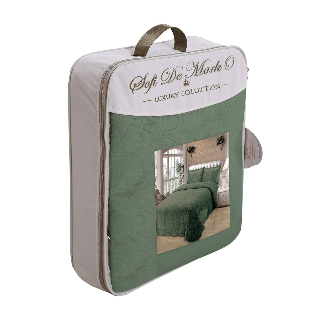 Покрывало 240х260 Sofi De MarkO Церцея зеленое