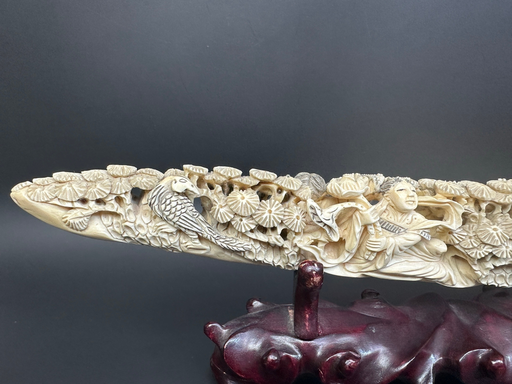 Резная композиция из бивня — Восемь Бессмертных