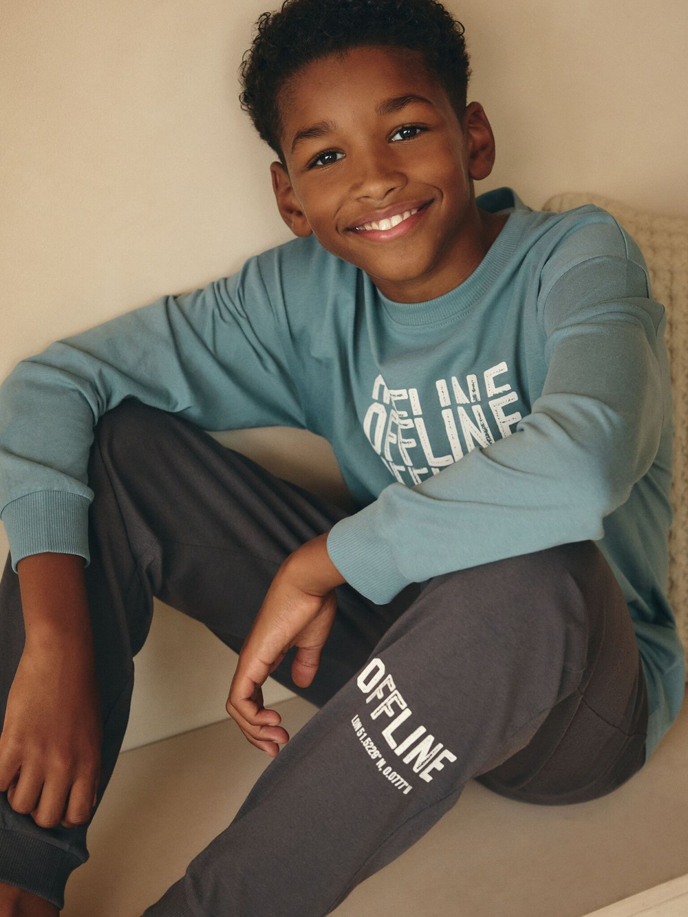 Пижама для мальчика Next K99-112, 3 шт., Бордовый, Зеленый, Голубой