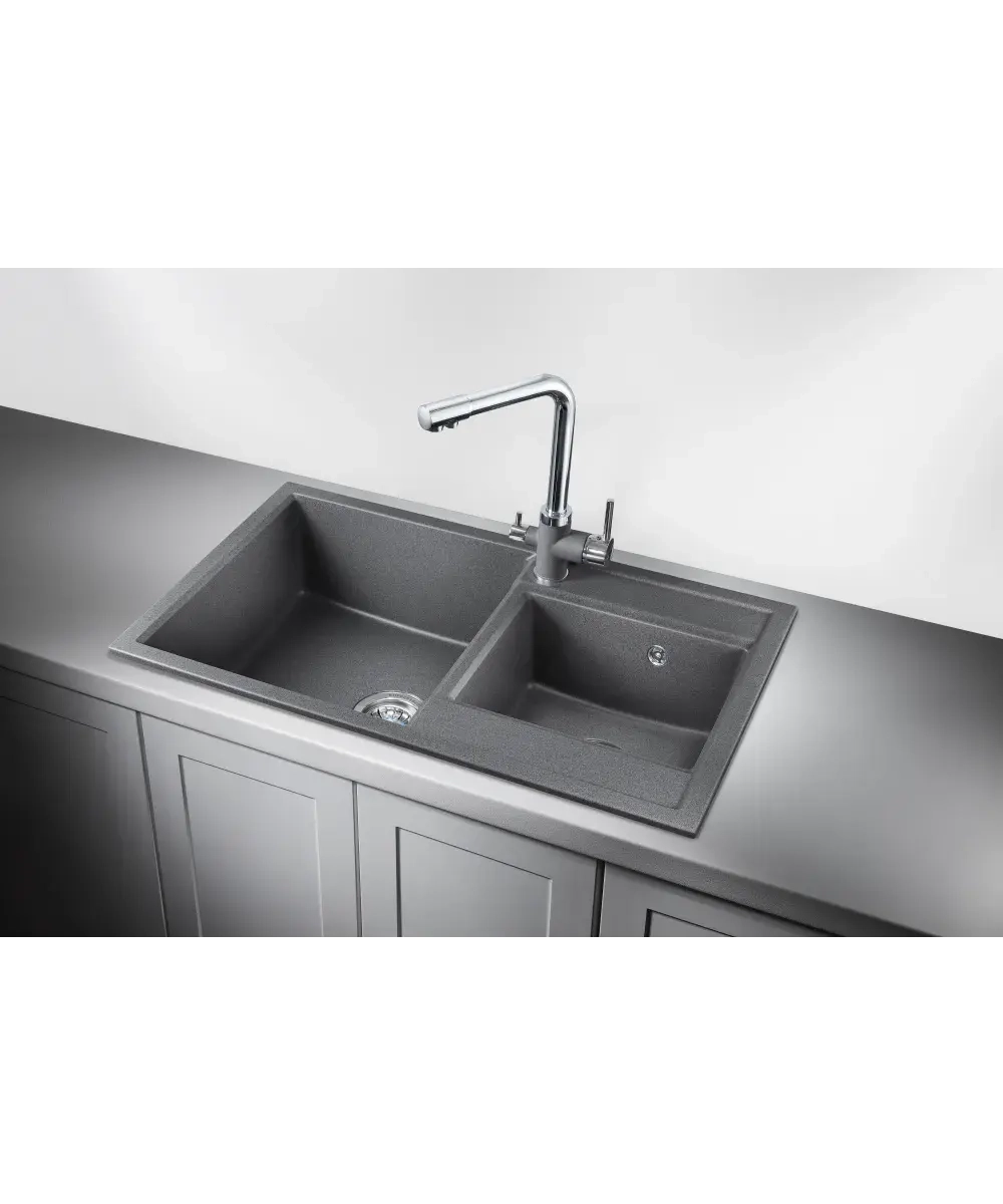 Кухонная мойка Kuppersberg MODENA 80 NL 1,5B DARK ROCK фото 2