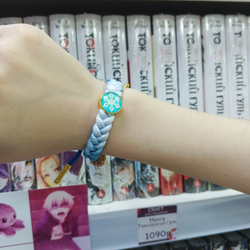 Плетёный браслет "Genshin Impact / Геншин - Аяка"