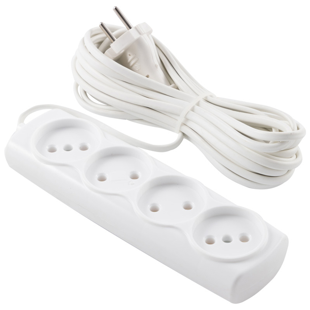 Удлинитель Engy "Эконом" 7м/4роз (ШВВП 2х0.75)