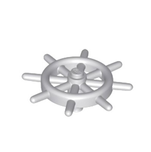 Штурвал с прорезным штифтом 4790b Light Bluish Gray