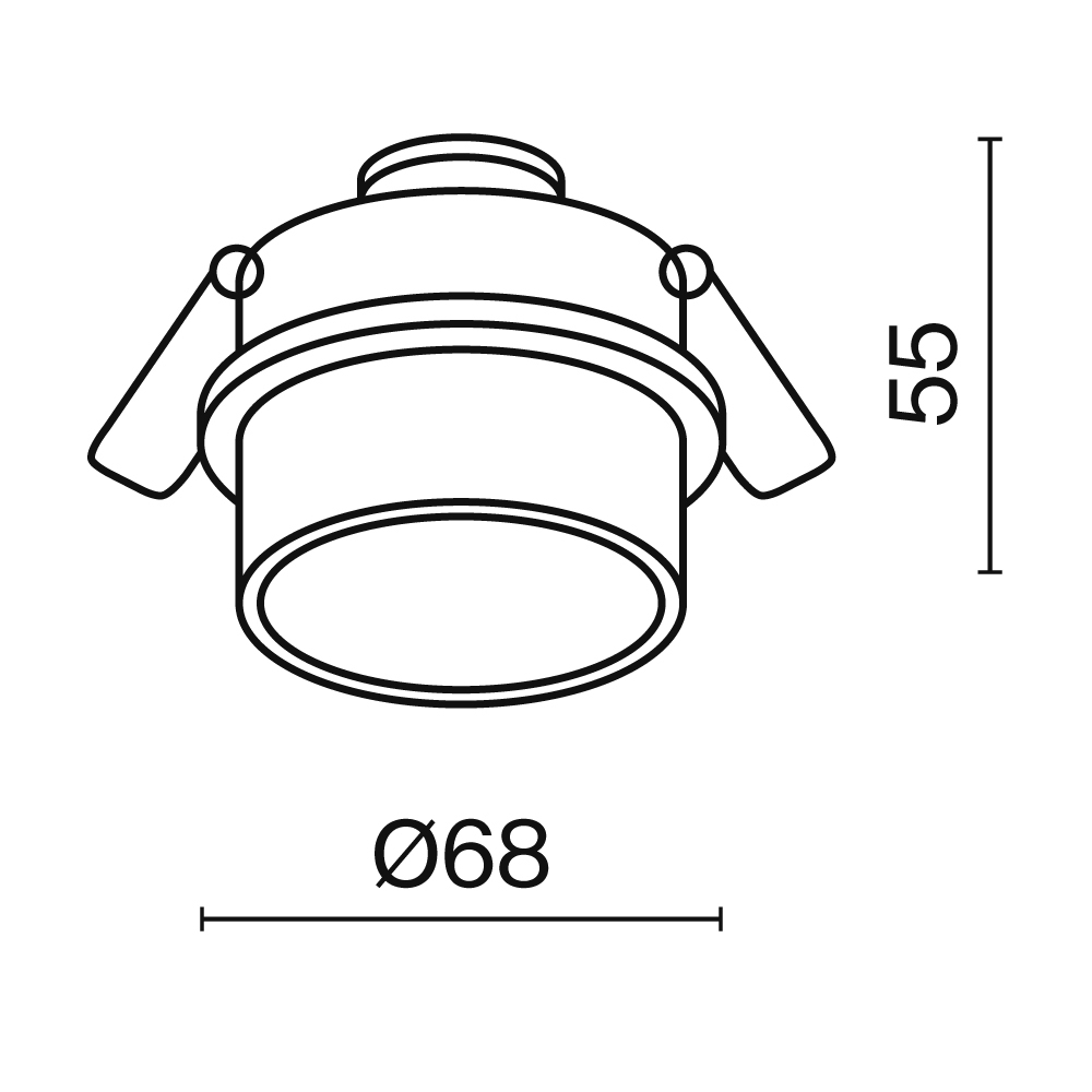 Встраиваемый светильник Technical DL050-01WG