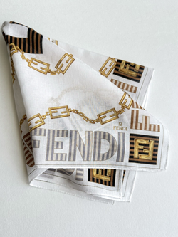 Платок белый Fendi