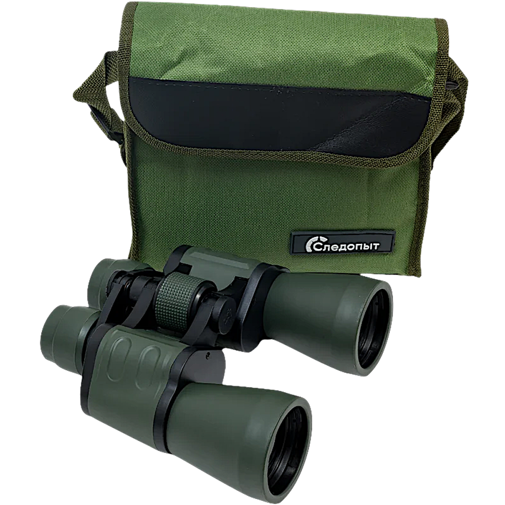 Бинокль Следопыт 10x50 PF-BT-06 180х85х180мм 660г в чехле -