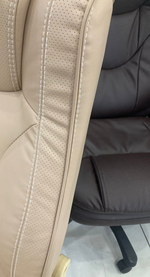 Кресло Фортуна-5 (51) к/з перф беж/беж Мех качания п Директор (в разборе)