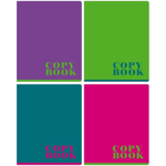 Тетрадь общая BG "Monocolor", А5, 48 листов в клетку, лист белый, на скрепке