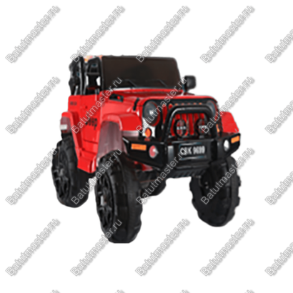 Детский электромобиль "Jeep BEB" красный, стандартная комплектация
