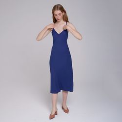 Платье-комбинация цвета синего цвета