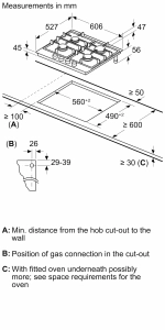 Газовая варочная панель Bosch PRP6A6D70