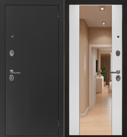 Атлант Зеркало ОПТИМА (эмалит Белый)