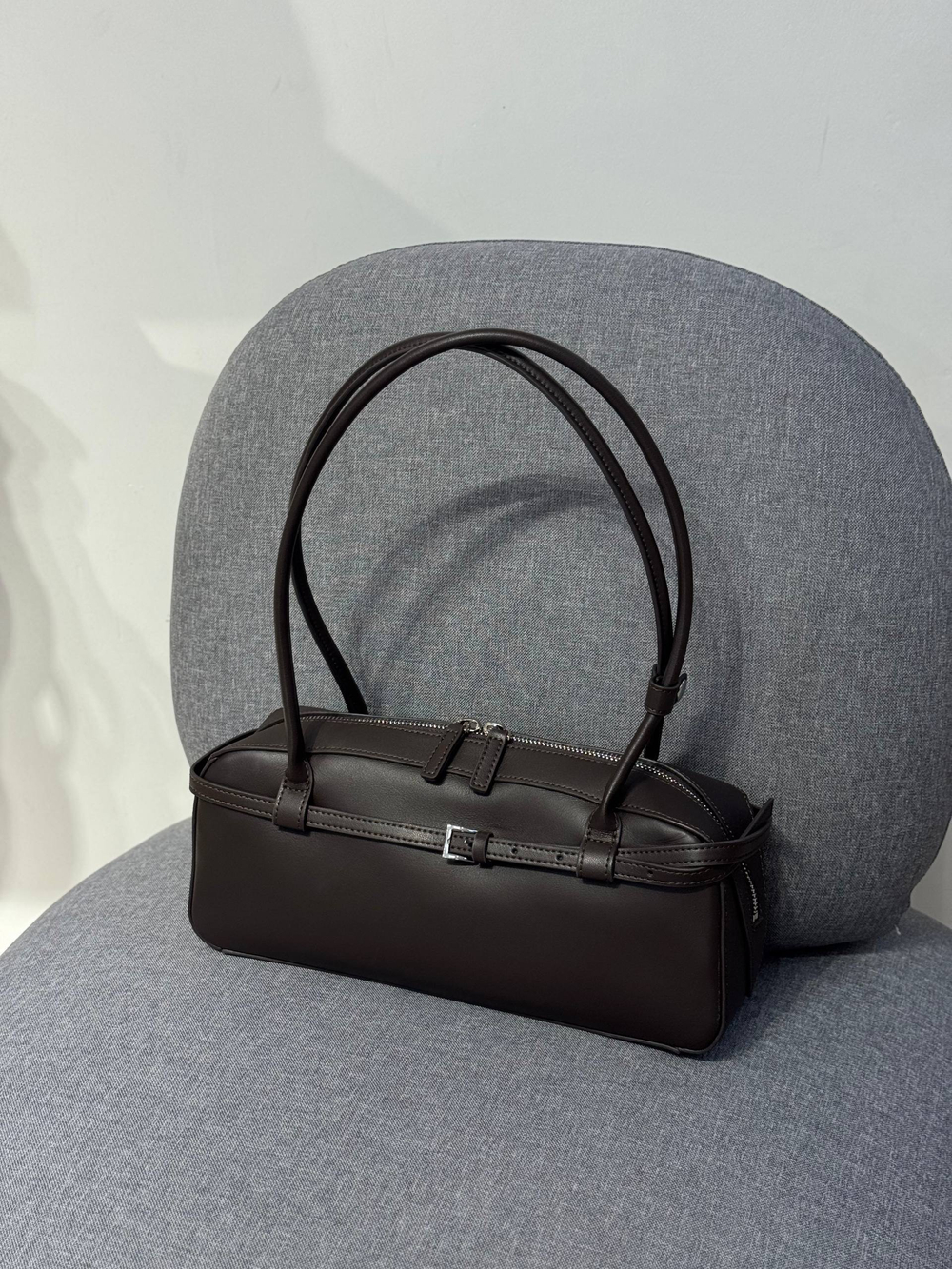 MN6688 COFFEE Сумка жен. нат. кожа 32*9*14