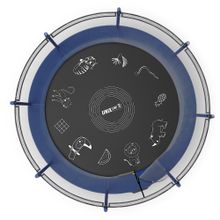 Батут UNIX Line SUPREME GAME 14 ft (Blue)