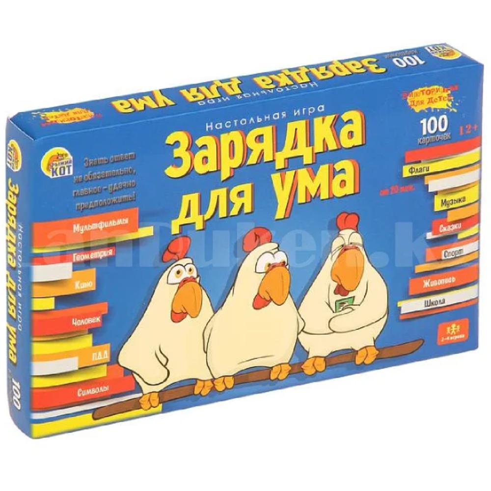 Игра Зарядка для ума 100 карточек