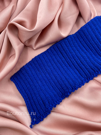 Подвяз вязаный синий 0,7-0,75 м, ширина 7 см