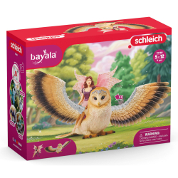 Schleich Świat Elfów Bayala - Фея, летящая на сове 70789