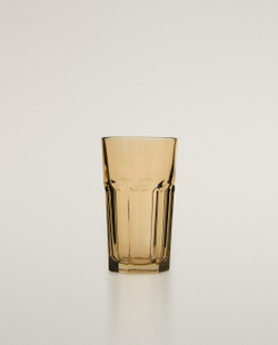 Zara Home стакан из стекла, цвет коричневый, 11 см