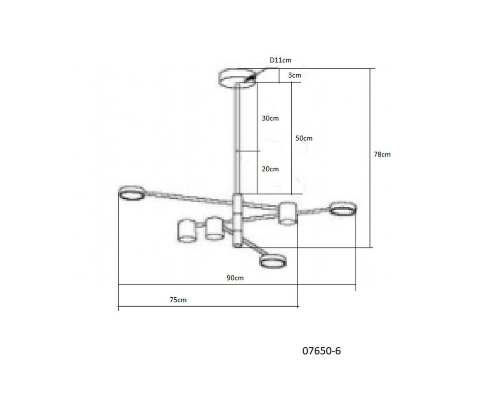 Kink Light 07650-6,33(3000K) Люстра Мекли мат.золото Led 42W