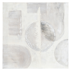 Панно декоративное с ручной росписью by feel, 100х100 см, черно-белое