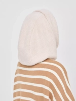 Капор зимний вязаный капюшон на флисе