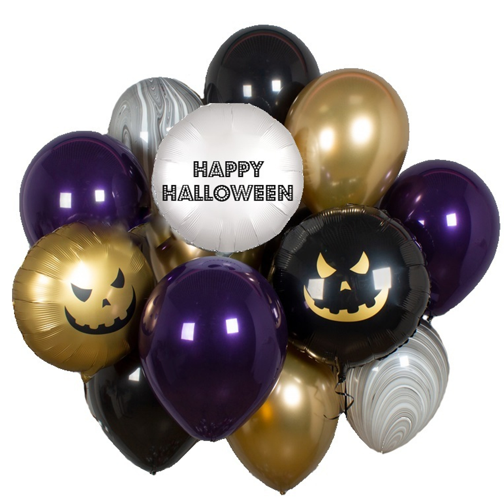 Букет шаров "Happy Halloween"