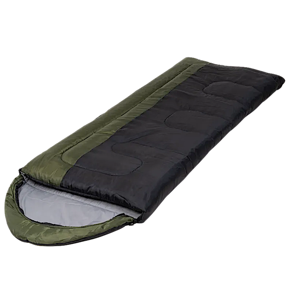 Спальный мешок Одеяло Balmax Alaska Camping Plus series +10/0/-10°C Хаки R 2.30х0.85м 1.8кг BMCP-003 Правый