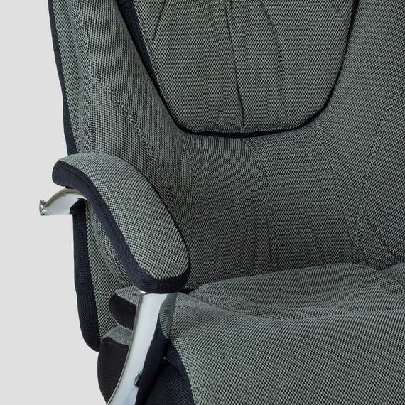 Кресло Barneo K-305 BIG SIZE XXL для руководителя серая ткань
