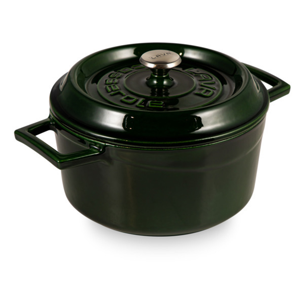 Кастрюля с крышкой LAVA 20см 2.8л зеленая