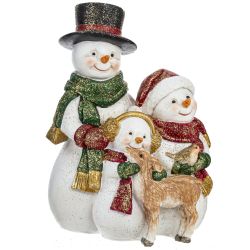 GAEM Фигурка декоративная "Снеговики", L12 W9 H16,5 см