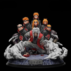 Jiraiya and six Pains - Naruto
