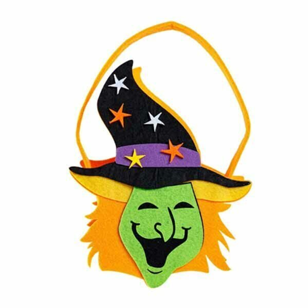 Конфетница Ведьма фетр 20х16см/G