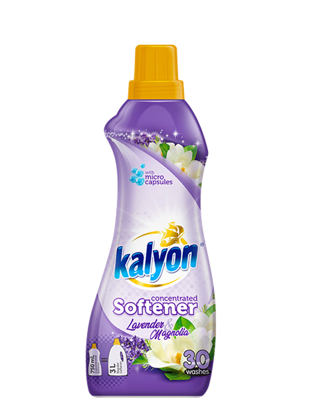 KALYON КОНЦЕНТРИРОВАННЫЙ КОНДИЦИОНЕР ДЛЯ БЕЛЬЯ - ЛАВАНДА И МАГНОЛИЯ 750 мл x 12
