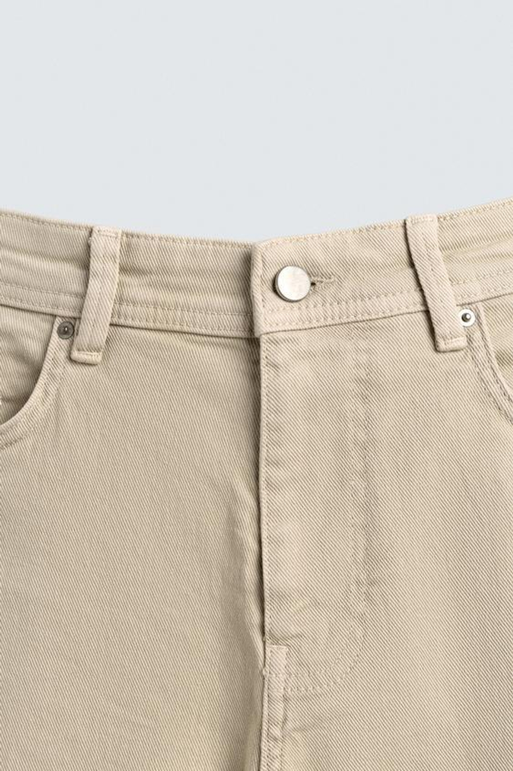 ZARA БРЮКИ STRAIGHT FIT, ЭКРЮ