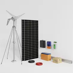 Автономная ветро-солнечная электростанция 1000 Вт YASHEL серия «FT WIND-SOLAR 400-12-1KW»