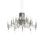 Pendant design lamp  THE LIGHT by Alma 60 lampshades (Nickel)