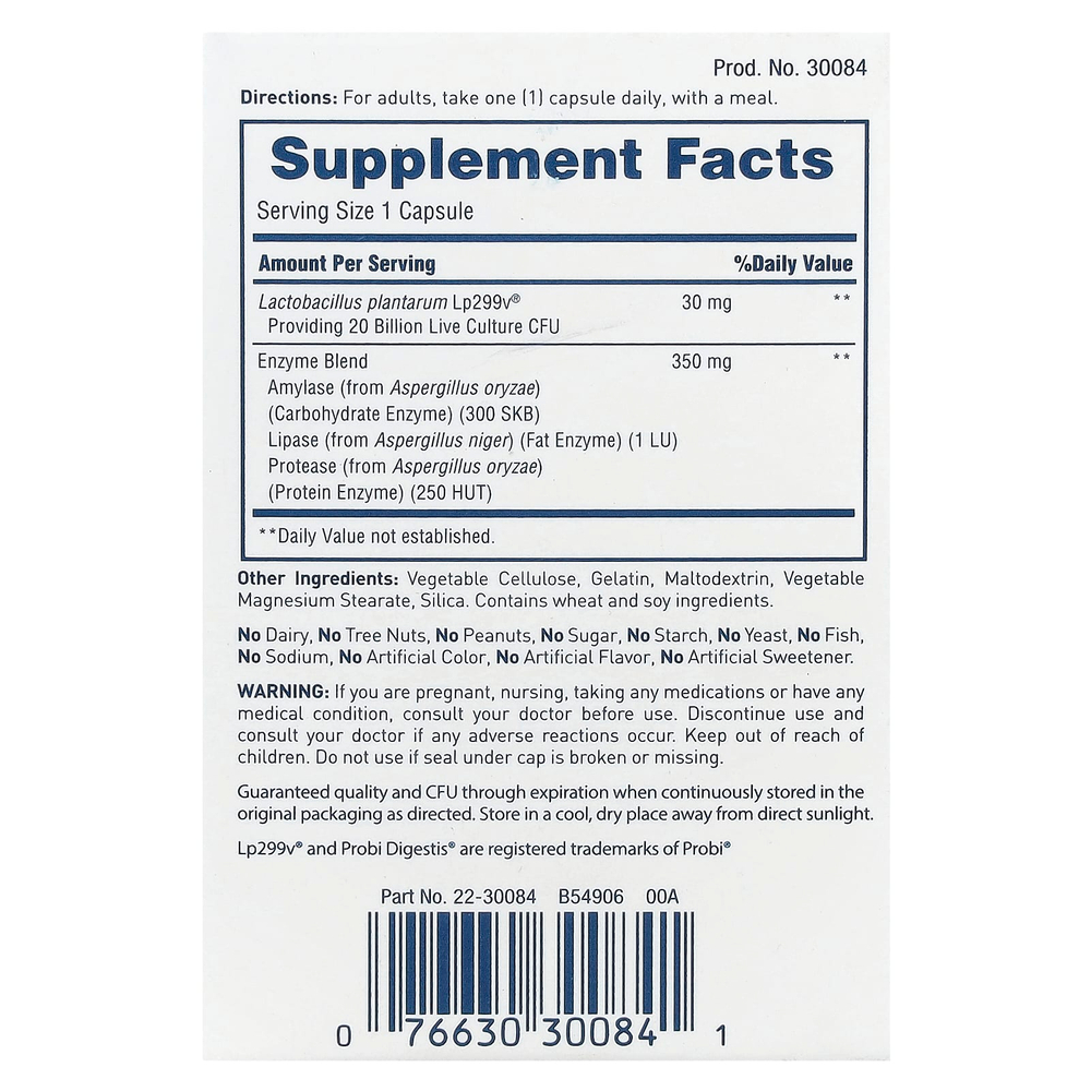 American Health, Enzyme Probiotic Complex +, 30 капсул