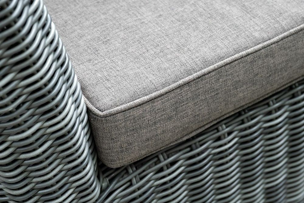 "Капучино" диван из искусственного ротанга двухместный, цвет графит