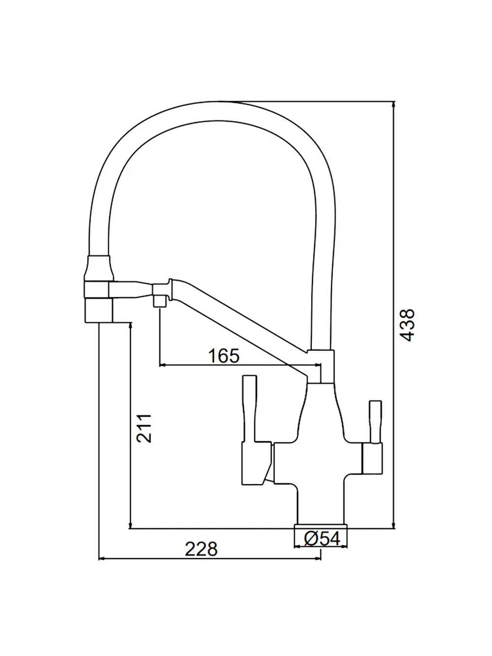 Смеситель для кухни с подключением к фильтру FRAP F4397-5