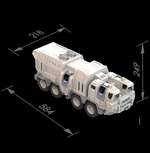 Военный тягач "Арктика" с кунгом (Нордпласт)