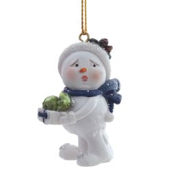 GAEM Фигурка декоративная подвесная "Снеговик", L3,5 W2,5 H6 см, 4в.
