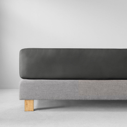 Простыня на резинке 100x200 Estella 905 schiefer темно-серая