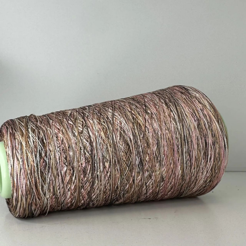 0436K - Missoni; 100% вискоза; 1500м/100гр; цвет: кремовый, розовый, песочный, коричневый; ТОЛЬКО бобинки: 217, 230 гр